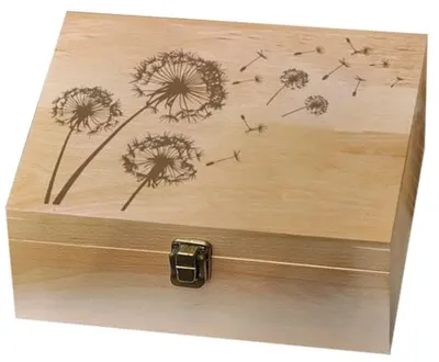 Holzkiste für Erinnerungen für Fotos, Briefe und Souvenirs - 19,5 x 24,5 x 10,3 cm