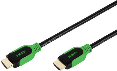 Produktbild von High Speed HDMI® Kabel mit Ethernet, 0,75 m grün (42963)