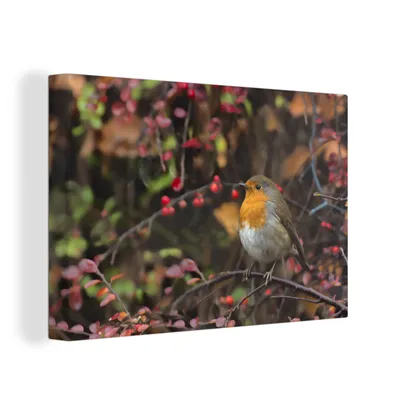 Obrázek produktu pro OneMillionCanvasses® Malba na plátně Nástěnná malba na plátně - Větve - Robin - Příroda - 150x100cm