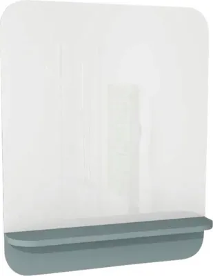Obrázek produktu pro Zrcadlo do koupelny Devo Gloria 2.0 s fjordskou zelenou poličkou 70 x 86 cm GL2-LUPL70-1-F72