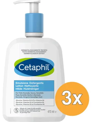 Produktbild von 3x Cetaphil Mildes Reinigungsgel (470 ml)