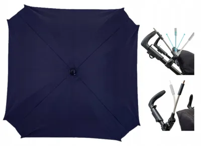 Produktbild von Skyline Kinderwagen-Sonnenschirm Dunkelblau Quadratisch UV50+