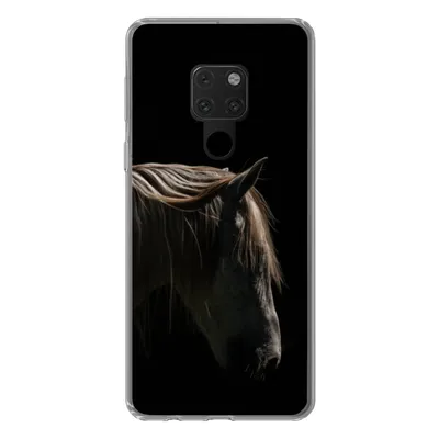 Produktbild von MuchoWow® Handyhülle Schutzhülle Hülle für Huawei P40 Lite Pferd - Tiere - Weiß Silikon Softcase Handy Hülle - Handy