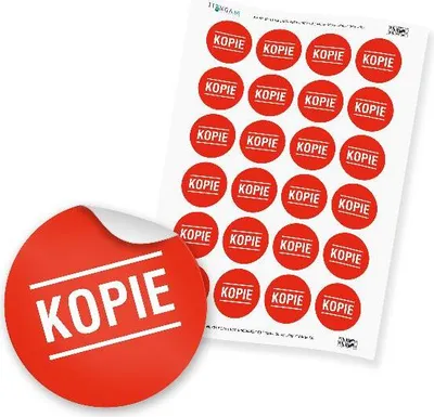 Produktbild von 24 x itenga Hinweis Aufkleber Sticker KOPIE (Motiv 59)
