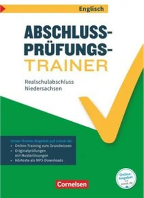 Obrázok produktu pre Abschlussprüfungstrainer Englisch 10. Schuljahr - Niedersachsen - Realschulabschluss