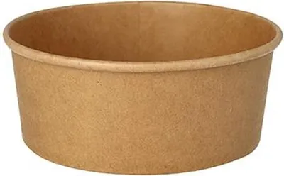 Produktbild von 300 Papstar Salatschalen, Pappe rund 750 ml Ø 15 cm, 6 cm braun 88901