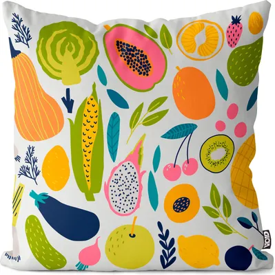 Produktbild von VOID Küche Zutaten Obst Kissenbezug Kissenhülle Sofakissen Kissen Deko Outdoor-Kissen Dekokissen