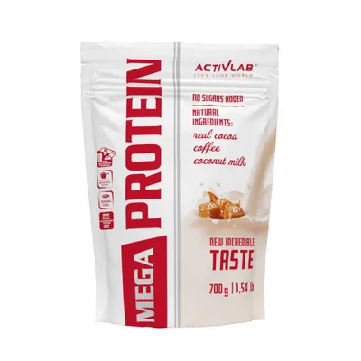 Immagine prodotto di Activlab Mega Protein 700g, proteine del siero del latte, creatina, taurina - caramello salato