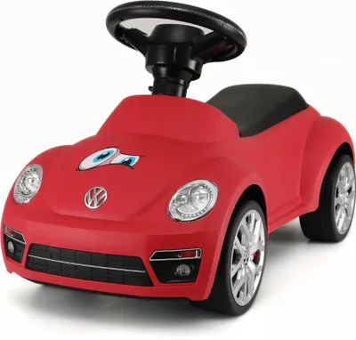 Zdjęcie produktu dla Jeździk Volkswagen Beetle - dla dzieci - od 1 do 3 lat - antypoślizgowe koła - czerwony