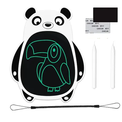 Imagen del producto de Pizarra electrónica para niños, tipo tableta de escritura LCD, para dibujar garabatos, pantalla única, color blanco