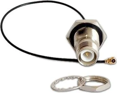 Produktbild von Pigtail RP-TNC Buchse zu U.FL Stecker 20cm 1.13mm Kabel