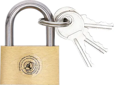 Produktbild von KRAFTMANN 3096 Messing-Vorhängeschloss, 30 mm