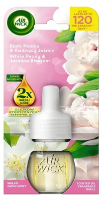 Zdjęcie produktu dla Air Wick Elektryczny Zapas Biała Peonia i Kwitnący Jaśmin 19 ml