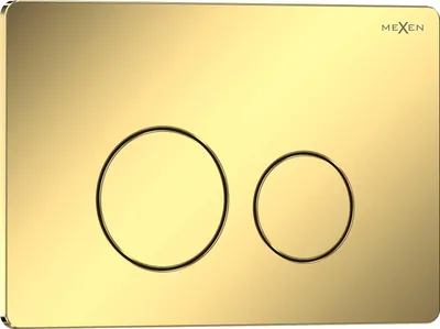 Immagine prodotto di Mexen Tex 06 pulsante di risciacquo acciaio inossidabile, oro champagne lucido - 6106-08