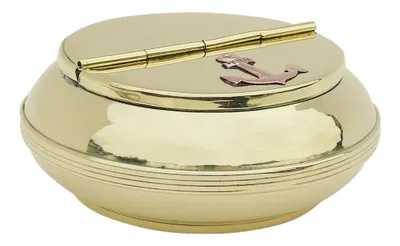 Produktbild von Klappaschenbecher Anker Aschenbecher Ascher Messing Ø 10cm Klappascher