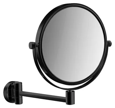 Image de Miroir de rasage et de maquillage emco pure, à 1 bras, 200 mm, noir, 109413310