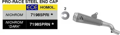 Image de Échappement ARROW Pro-Race Slip-On homologué en acier inoxydable pour Honda X-ADV 750