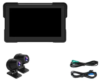 Zdjęcie produktu dla Wyświetlacz motocyklowy, bezprzewodowe Carplay, łączność Bluetooth, kamera 7-calowa, rozdzielczość 1080p