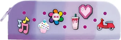 Produktbild von Piórnik silikonowy z wpinkami fioletowy