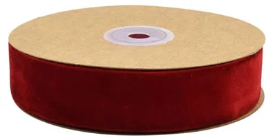 Samtband 3,8 cm x 10 m, Polyester, Dekorationsband, Geschenkband