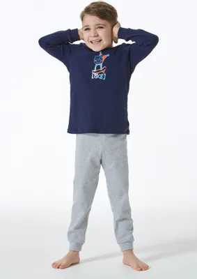 Produktbild von Schiesser Kleinkinder Jungen Schlafanzug lang dunkelblau 098