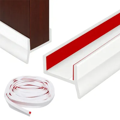 Productafbeelding van Keukenstrip afdichtingsprofiel, 3 meter zelfklevend, wit