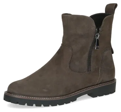 Zdjęcie produktu dla Caprice buty za kostkę - Ciemnoszara skóra : 37 : Rozmiar normalny: 37 Szerokość: Normalna