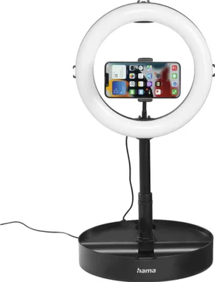 Immagine prodotto di Hama SpotLight FoldUp 102 II Luce anulare a LED per smartphone