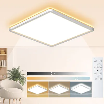 LED Deckenleuchte dimmbar 24W, 3240LM, rund Ø29cm, Fernbedienung