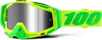 Produktbild von 100% Motocross Brille Racecraft Plus+ Goggle Mirror, Sour Soul - Gelb Grün