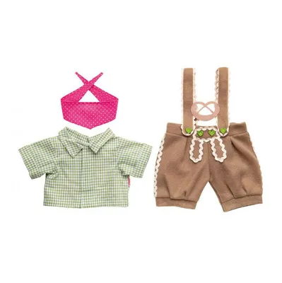 Produktbild von Heless Dolls Kleidung Lederhosen mit Hemd und Schal, 35-45 cm