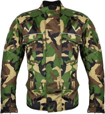 Produktbild von Racing Motorrad Textil Jacke Sommer Jacke mit Protektoren Biker Custom Camo (XL)