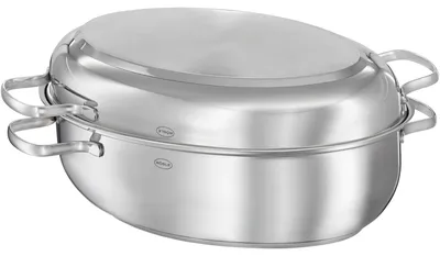 Produktbild von RÖSLE Bräter oval Pureelements Edelstahl Deckel ProCera Plus