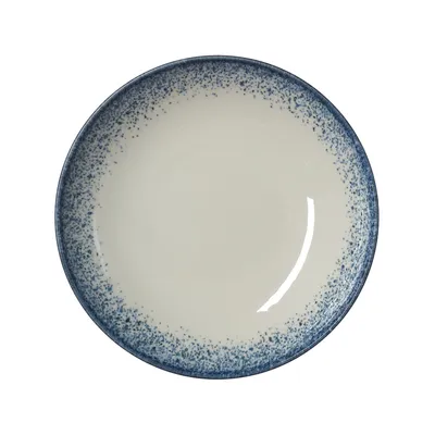 Image de 6x Assiette creuse Ø 25 cm VIDA Marina / blanc bleu Porcelaine