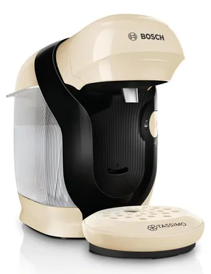 Produktbild von Bosch TAS117E, Pad-Kaffeemaschine, 0,7 l, Kaffeekapsel, 1400 W, Cremefarben