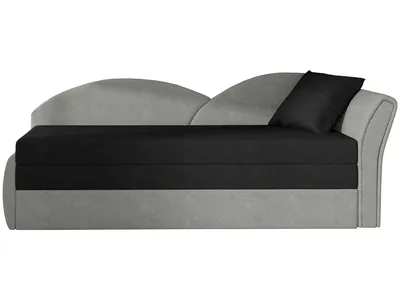 Zdjęcie produktu dla nabbi Sofa rozkładana Arco P - czarna/jasnoszara