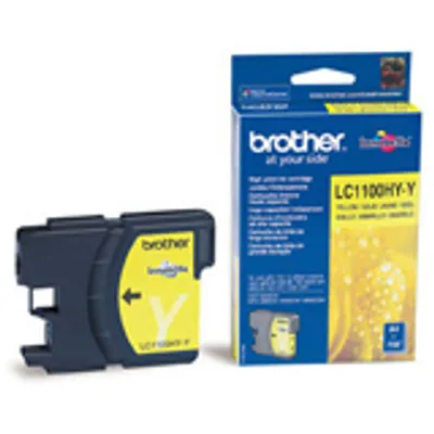 Produktbild von Brother LC1100HYYBP, Gelb, Tinte auf Pigmentbasis, 1 Stück(e), 750 Seiten, Einzelpackung