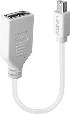 Obrázok produktu pre LINDY Mini-DisplayPort an Displayport Adapterkabel M/F 0,15 m