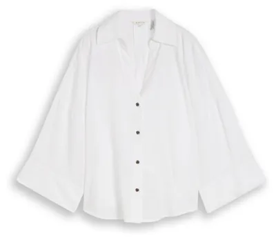Produktbild von Oversize Bluse mit Leinenanteil