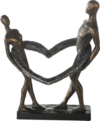 Produktbild von Casablanca by Gilde Dekofigur Skulptur Connected broncefinish H. 31 cm,79292