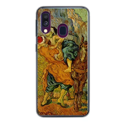 Produktbild von MuchoWow® Handyhülle Schutzhülle Hülle für Samsung Galaxy A40 Der barmherzige Samariter - Vincent van Gogh Silikon Softcase Handy Hülle - Handy-Tasche