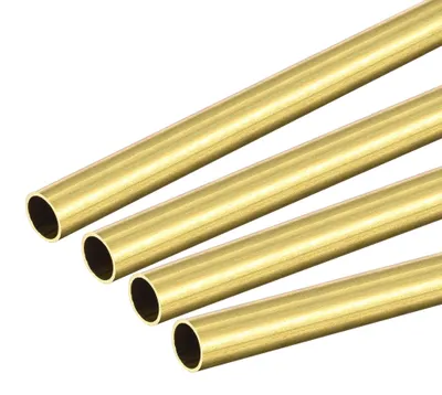 Messing Rundrohr 7,5 mm Ø, 0,5 mm Wand, 300 mm Länge, 4 Stück