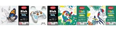 Image de Bloc de dessin A4/20 feuilles, assortiment - Beniamin