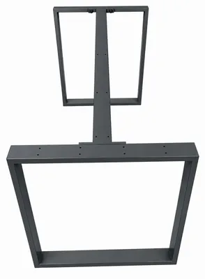 Obrázok produktu pre LogistSystem, kovové nohy na nábytok, povrchová úprava: lamino, rozmer: 120×60×72 cm – kovová konštrukcia stola, nohy s práškovým lakovaním – jedálenský stôl, písací stôl, štýl: loft, industriálny