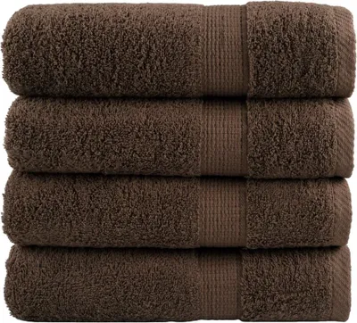 Produktbild von Premium Handtücher SOLUND 4 Stk. Braun 50x100 cm 600 g/m²