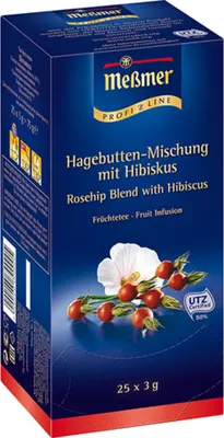 Produktbild von Meßmer Profiline Hagebutten Mischung mit Hibiskus Tee 3er Pack