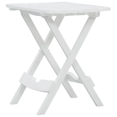 Immagine prodotto di Tavolo da Giardino Pieghevole 45,5x38,5x50cm Bianco