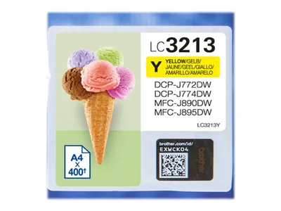 Zdjęcie produktu dla Kaseta drukująca Brother LC3213Y 1 sztuka oryginalna żółta