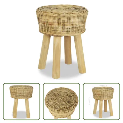 Obrázok produktu pre The Living Store Barová stolička z prírodného ratanu