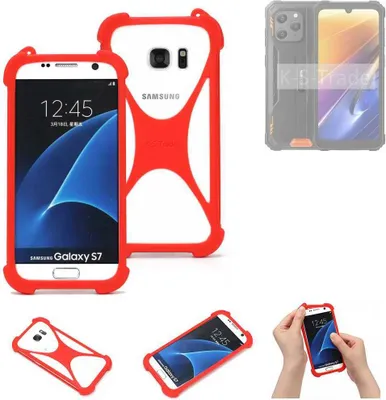 Produktbild von K-S-Trade Handy-Hülle kompatibel mit Blackview BV5300 Plus Schutz-Hülle Bumper Silikon Schutz Hülle Cover Case Silikoncase Silikonbumper TPU